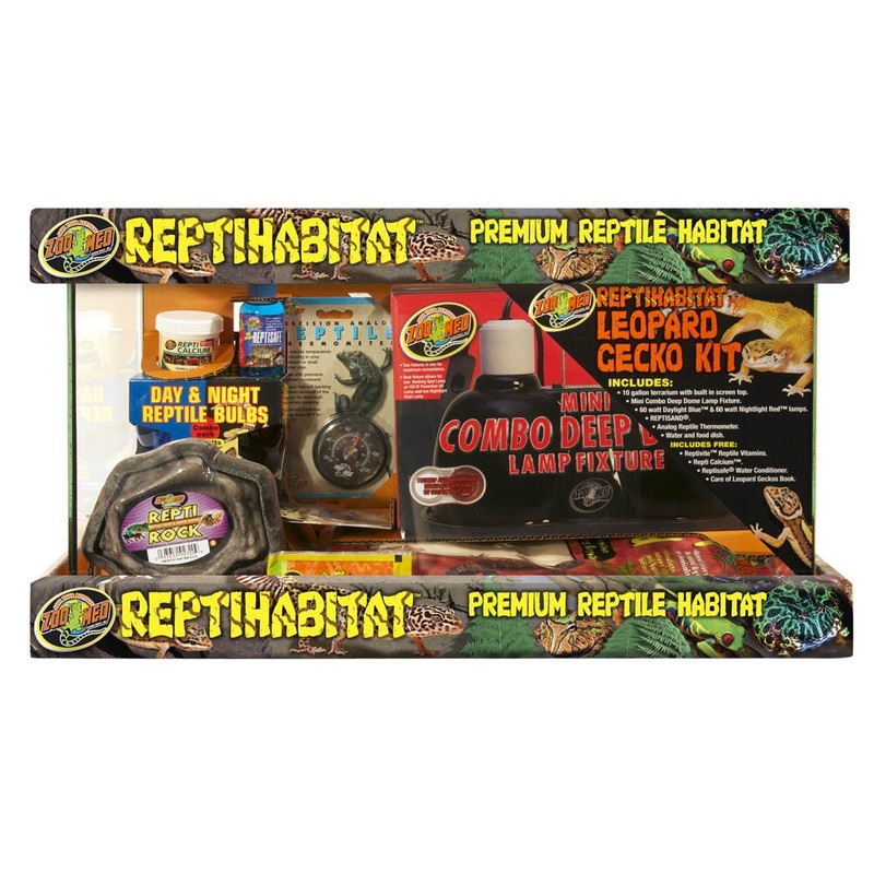 Zoo Med 10 Gallon ReptiHabitat Leopard Gecko Kit