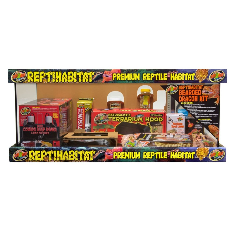 Zoo Med 20 Gallon ReptiHabitat Bearded Dragon Kit