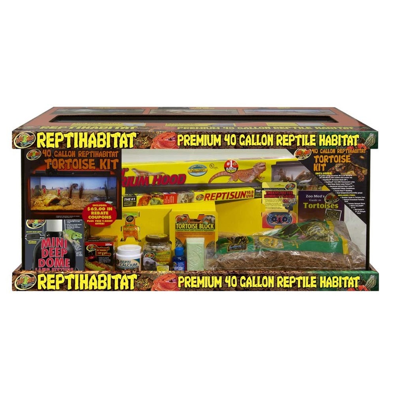 Zoo Med 40 Gallon ReptiHabitat Bearded Dragon Kit