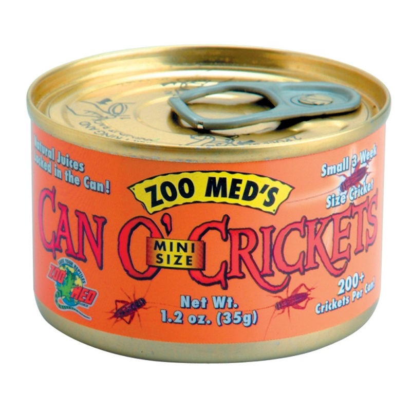 Zoo Med Can O' Mini Size Crickets - 1.2 oz