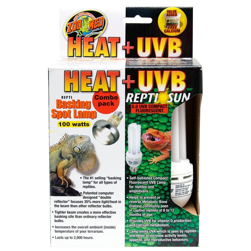 Zoo Med Heat + UVB Combo Pack