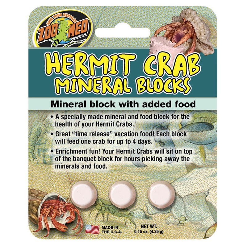 Zoo Med Hermit Crab Mineral Blocks - 0.15 oz