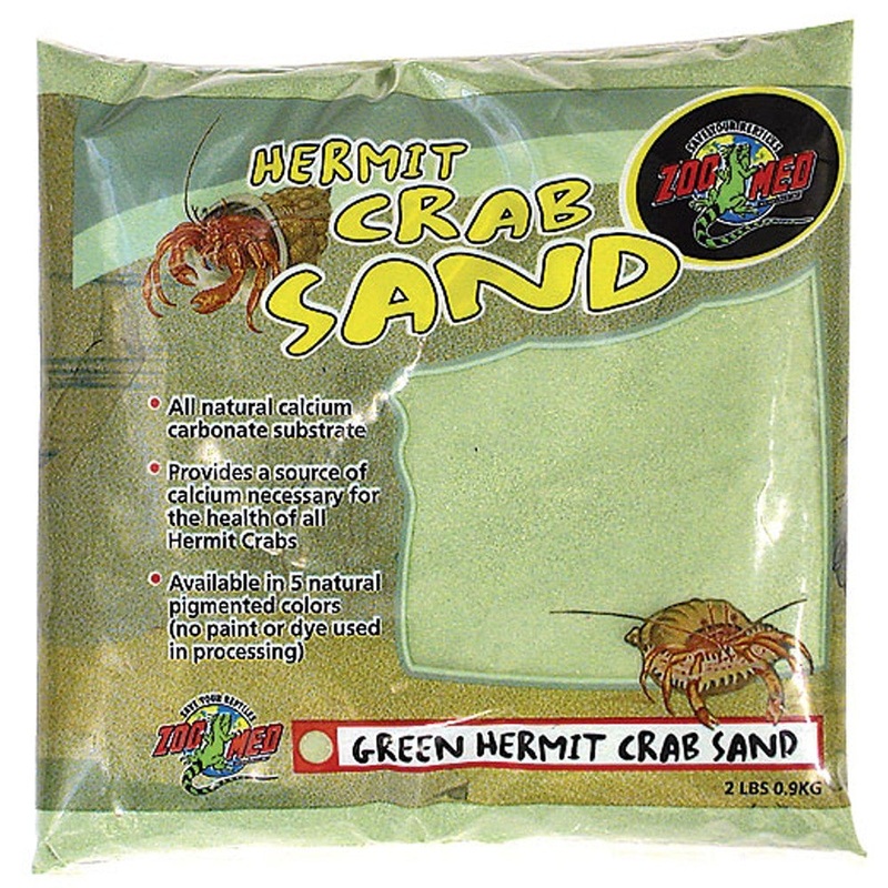Zoo Med Hermit Crab Sand - 2 lb Green