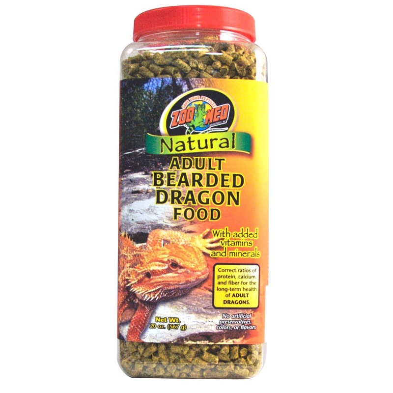 Zoo Med Natural Bearded Dragon Food - Adult Formula 20 oz