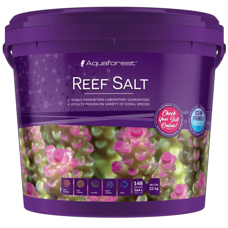 Aquaforest Reef Salt 22kg Bucket - 175 gal