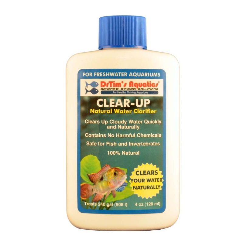 DrTims Aquatics Clear-Up Natural Water Clarifier for Freshwater 4oz