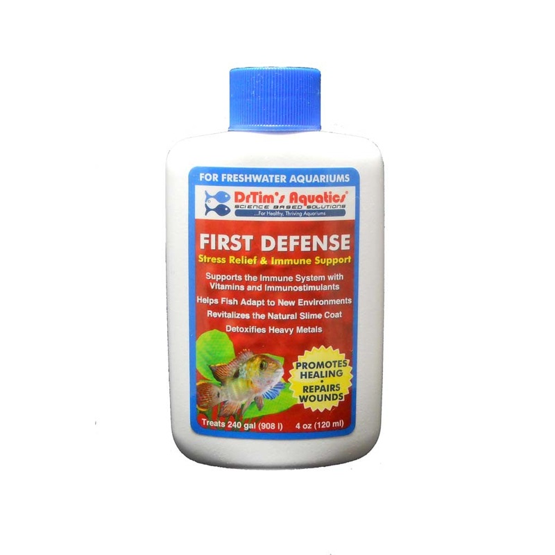 DrTims Aquatics First Defense Stress Relief-Immune Help Freshwater Aquaria 4oz