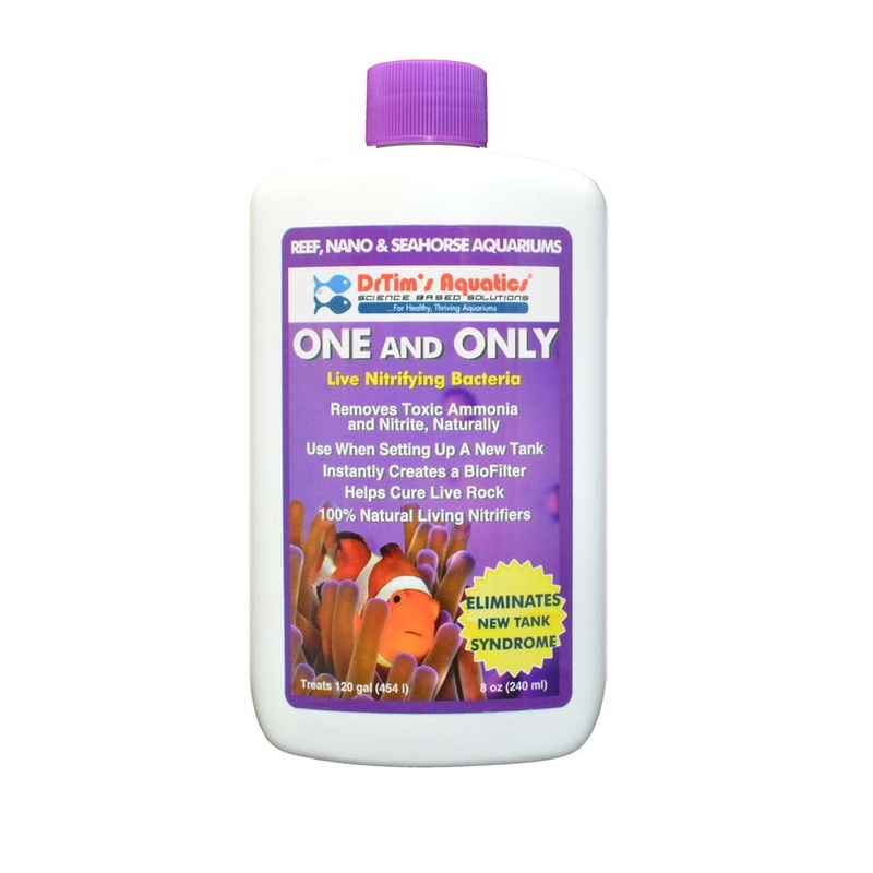 DrTims Aquatics One & Only Live Nitrifying Bacteria for Cycling Reef 8oz