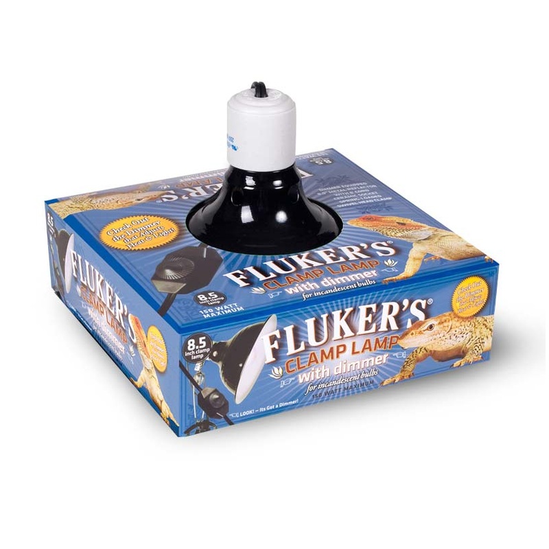 Fluker's Repta-Clamp Lamp Ceramic w- Dimmer Switch - 8.5 Inch
