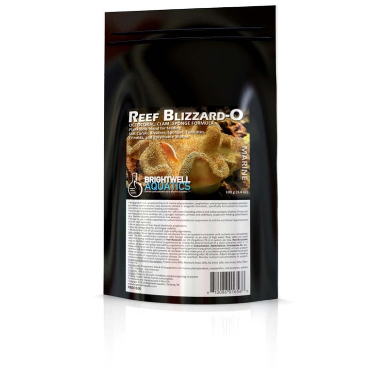 ReefBlizzard-S Powdered planktonic food SPS and MPS Corals 100gm