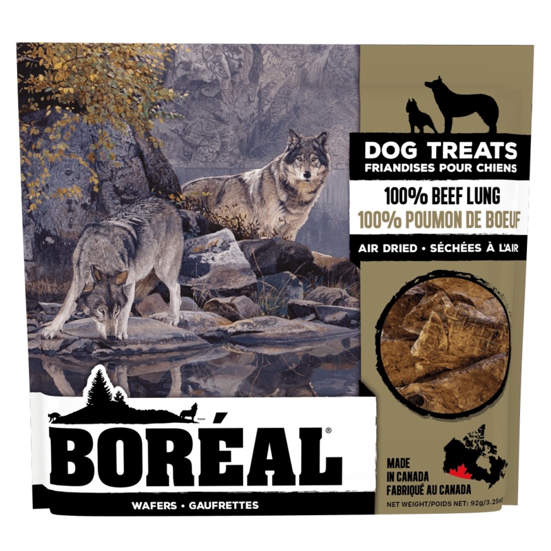 Boreal 100% Beef Lung Air Dried Dog Treats - 45g
