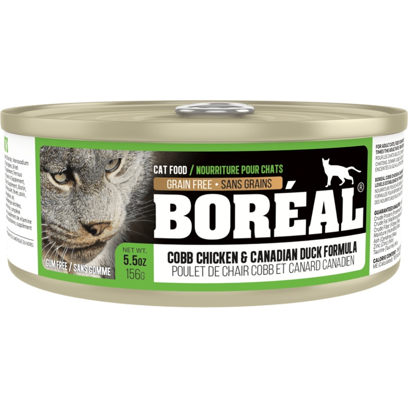 Boreal Cobb Chicken and Canadian Duck Wet Cat Food Can - 156g