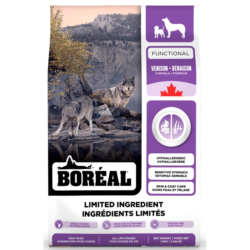 Boreal Functional Limited Ingredient Venison Dry Dog Food - 1.8kg