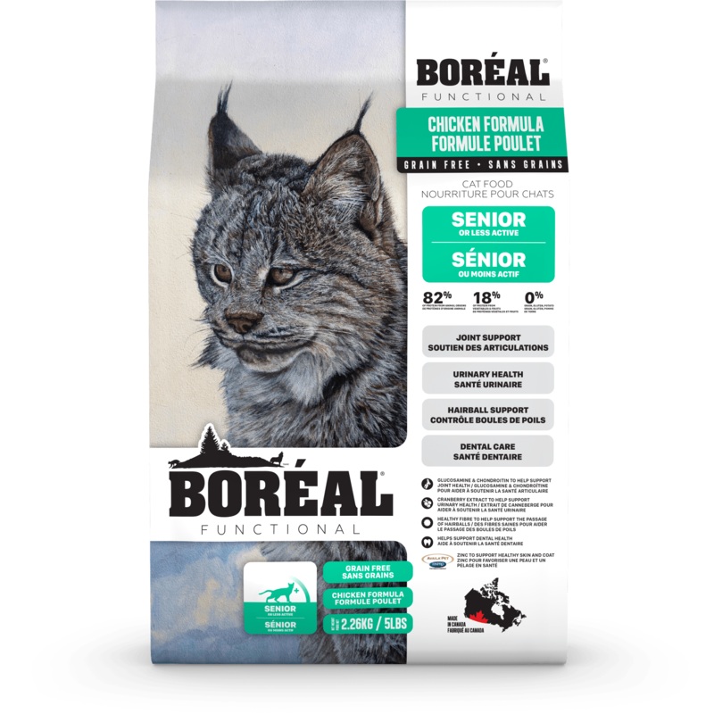 Boreal Functional Senior & Less Active Dry Cat Food - 2.26kg