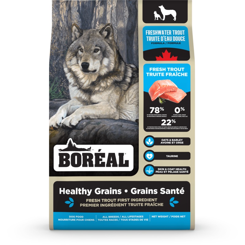 Boreal Healthy Grains Freshwater Trout Dry Dog Food - 2.26kg