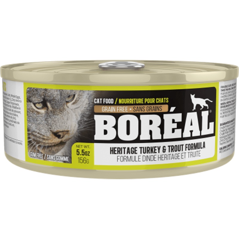 Boreal Heritage Turkey & Trout Wet Cat Food Can - 156g
