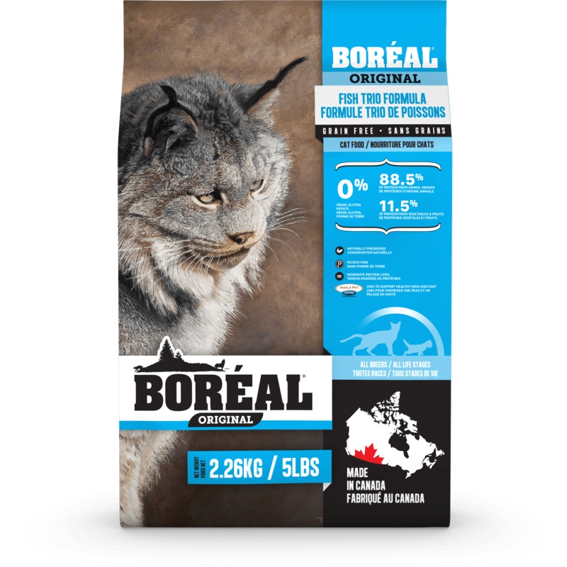 Boreal Original Fish Trio Dry Cat Food - 2.26kg