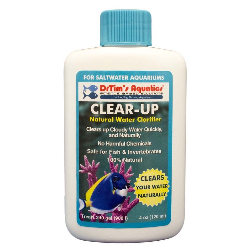 DrTims Aquatics Clear-Up Natural Water Clarifier for Saltwater 4oz