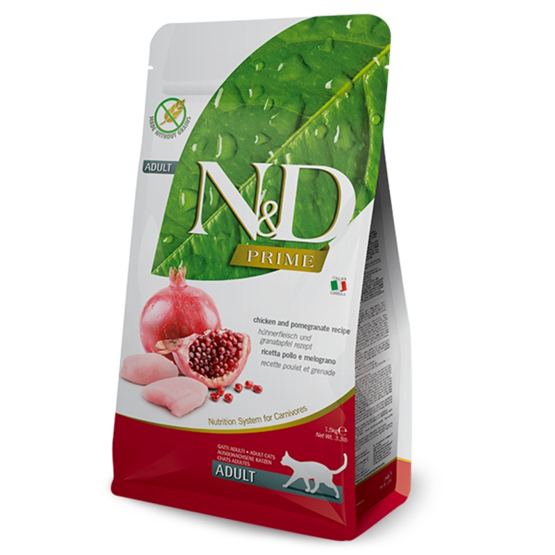 Farmina N&D Prime Feline Chicken & Pomegranate Adult Cat Food - 3.3lb