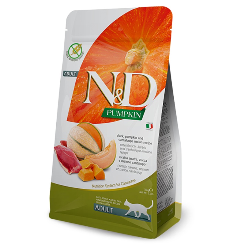 Farmina N&D Pumpkin Duck & Cantaloupe Adult Cat Food - 3.3lb