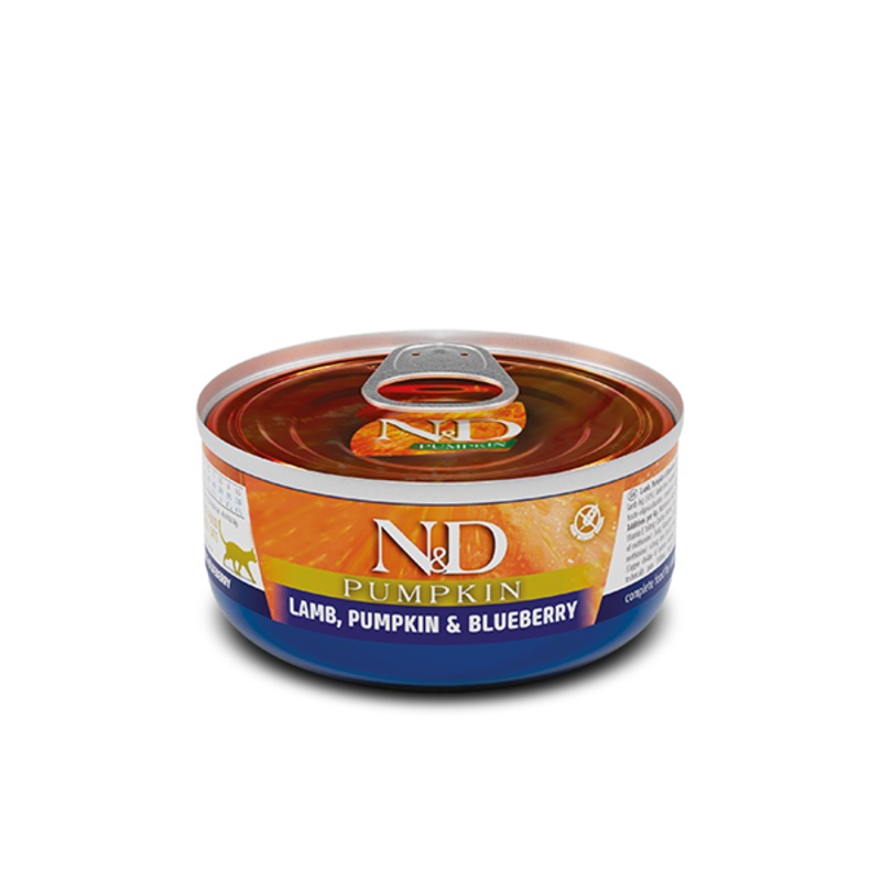 Farmina N&D Pumpkin Lamb, Pumpkin & Blueberry Adult Wet Cat Food - 70g