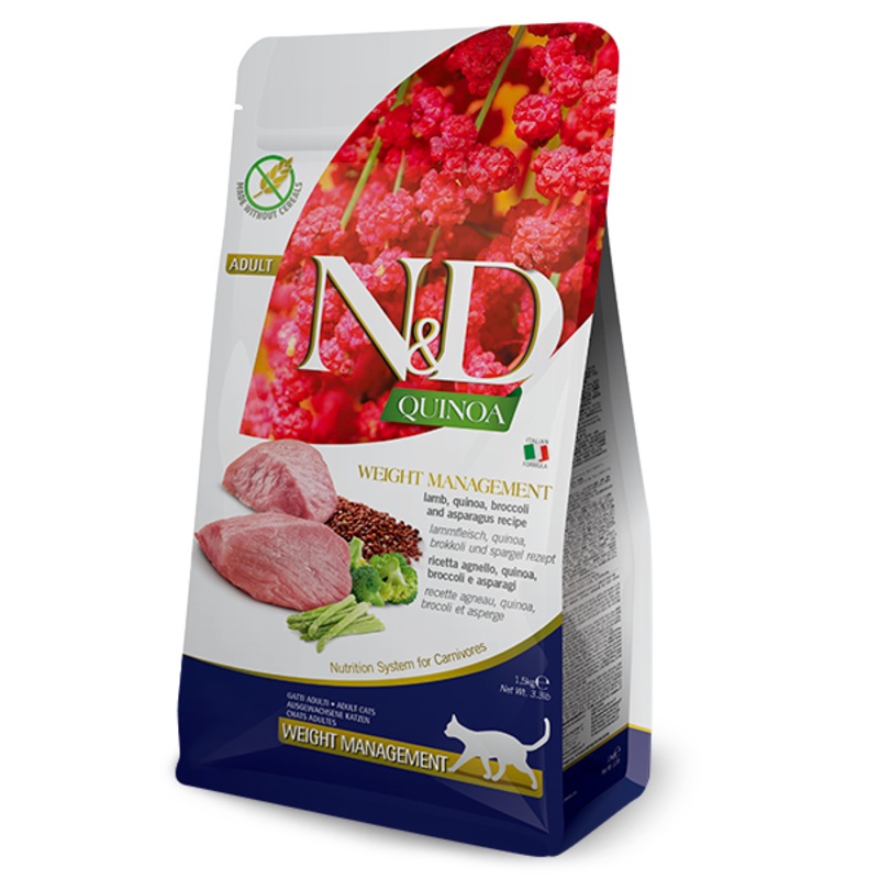 Farmina N&D Quinoa Functional Weight Management Lamb Adult Cat Food - 3.3lb