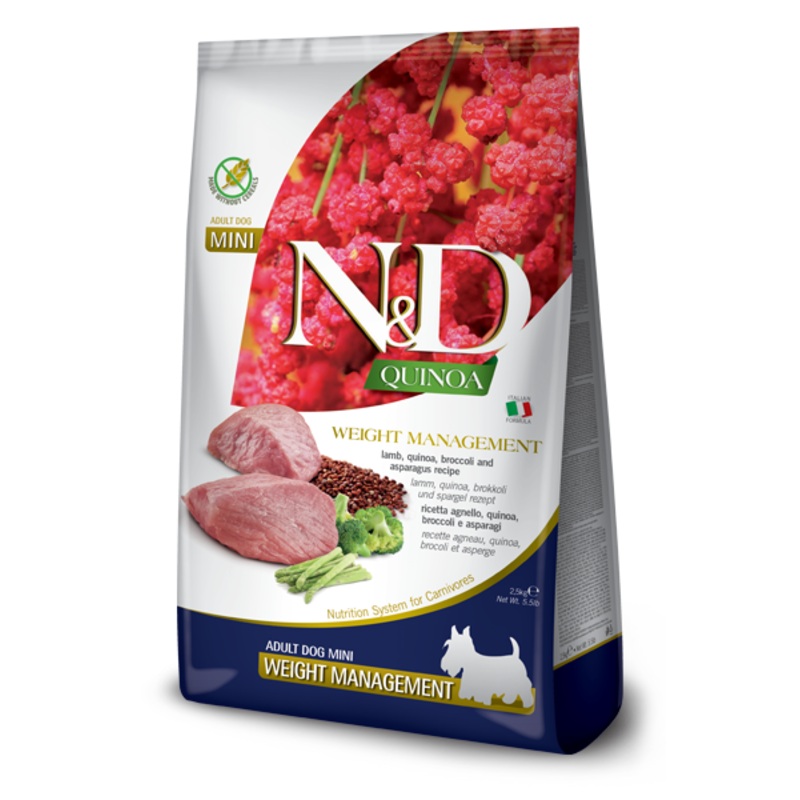 Farmina N&D Quinoa Functional Weight Management Lamb Mini Dog Food - 5.5lb