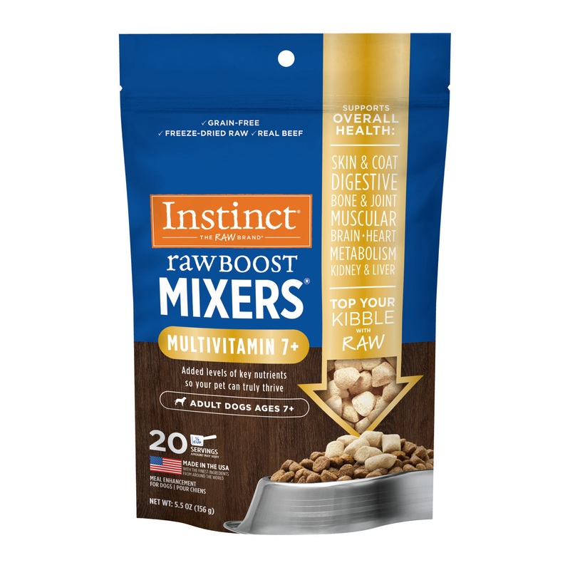 Instinct Raw Boost Mixers Multivitamin for Adult Dogs 7+ Food Topper - 5.5oz