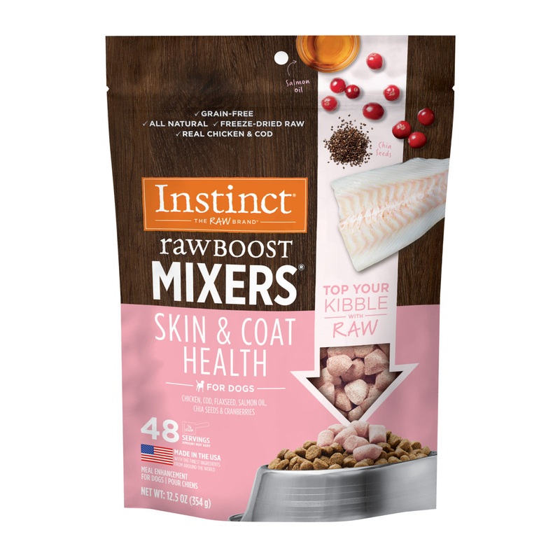 Instinct Raw Boost Mixers Skin & Coat Health Dog Food Topper - 5.5oz