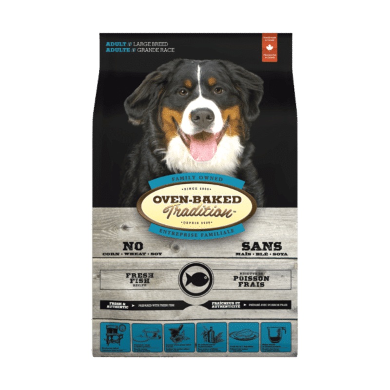 Oven Baked Tradition Dog Food For Large Breed Fish Adult - 25lb