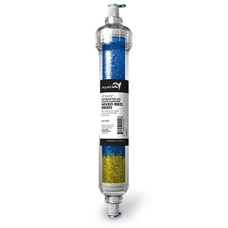 Aquatic Life Deionization inline Color Changing Mixed Bed Resin Cartridge