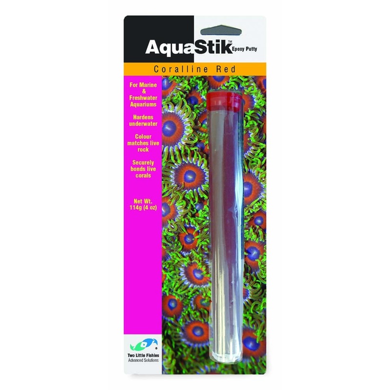 Two Little Fishies AquaStik Coralline Red Epoxy Putty 4oz