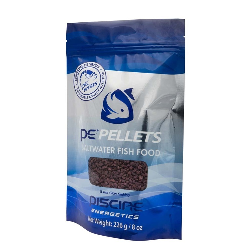 Piscine Energetics Mysis Pellets for Saltwater Fish 3mm - 8oz