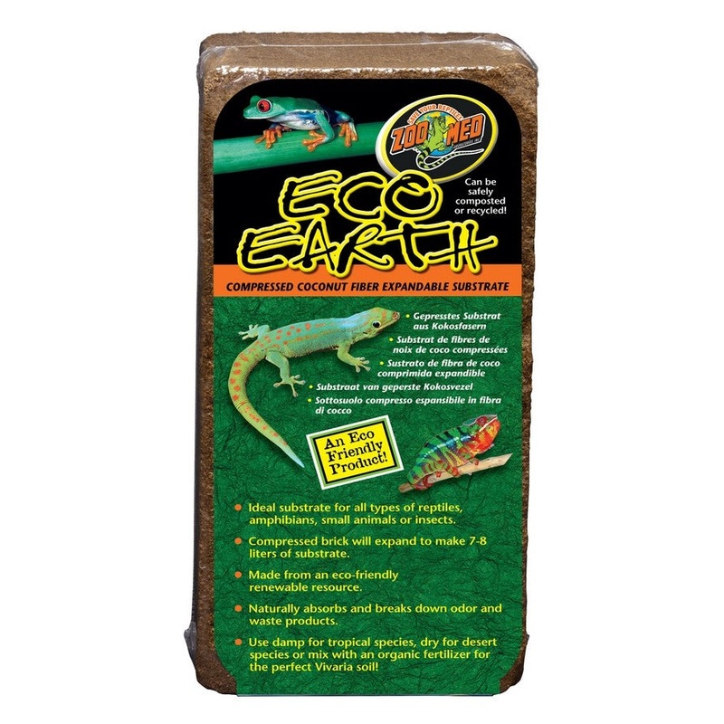 Zoo Med Eco Earth Coconut Fiber Substrate- 650g