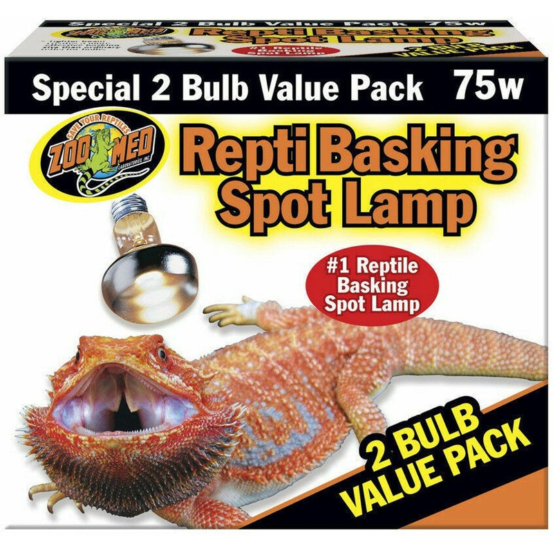 Zoo Med Repti Basking Spot Lamp 2 Bulb Value Pack - 75w