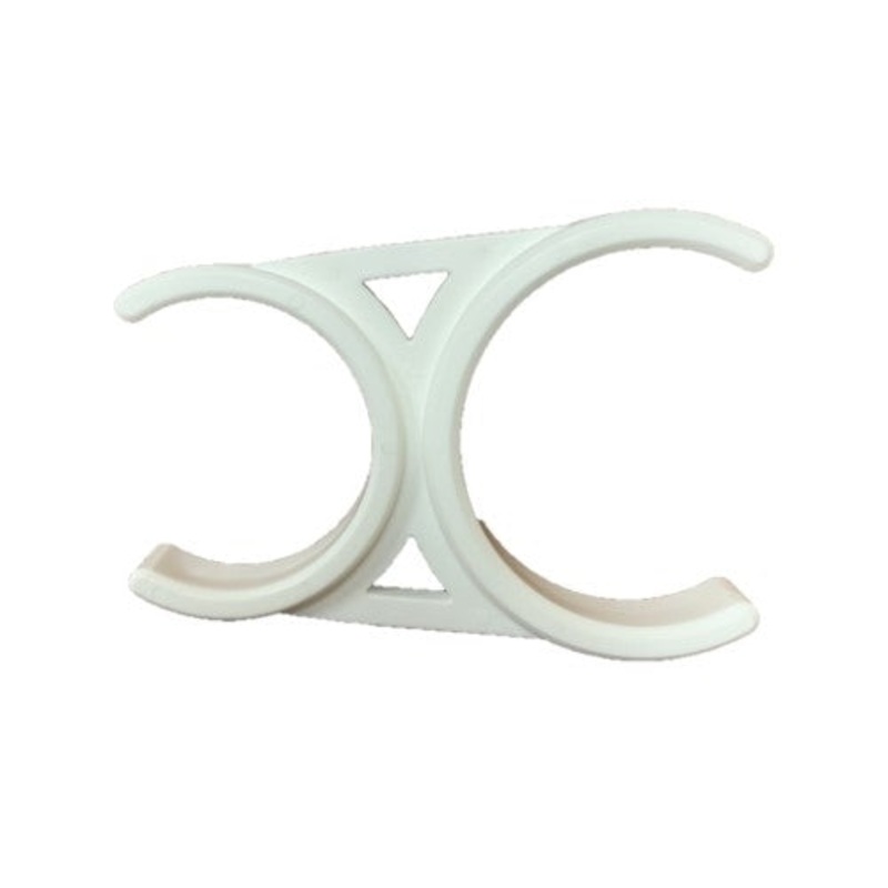 Pure 2.5 Inch x 2 Inch Double Filter Clip White