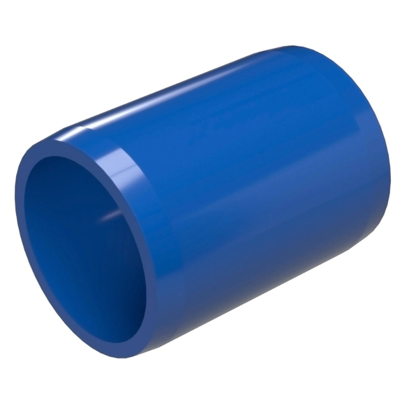 PVC External Coupling Schedule 40 - 1/2 Inch Blue