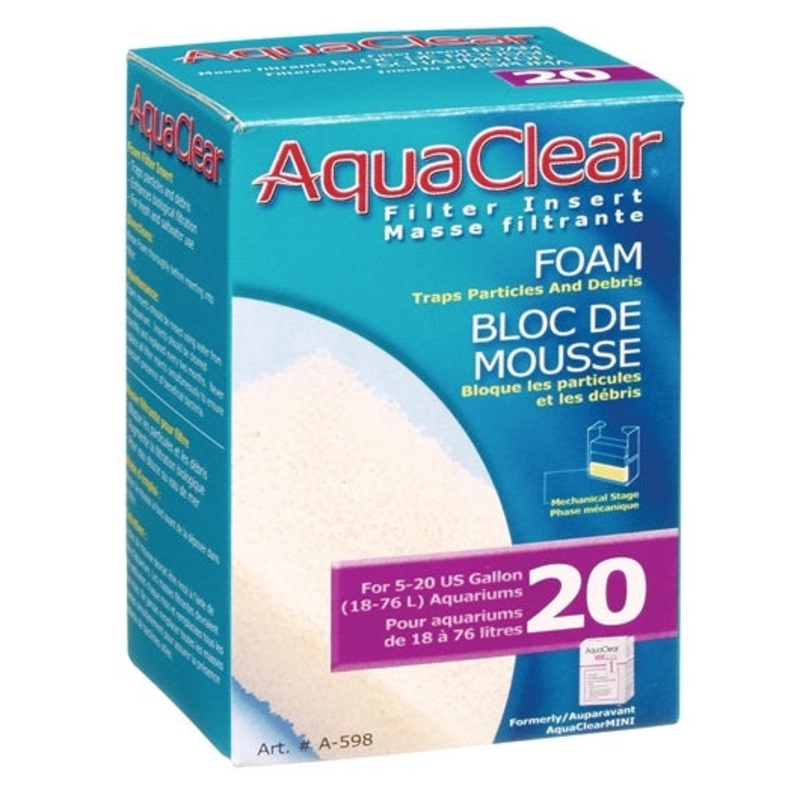 AquaClear 20 Foam Filter Insert - 1 pack