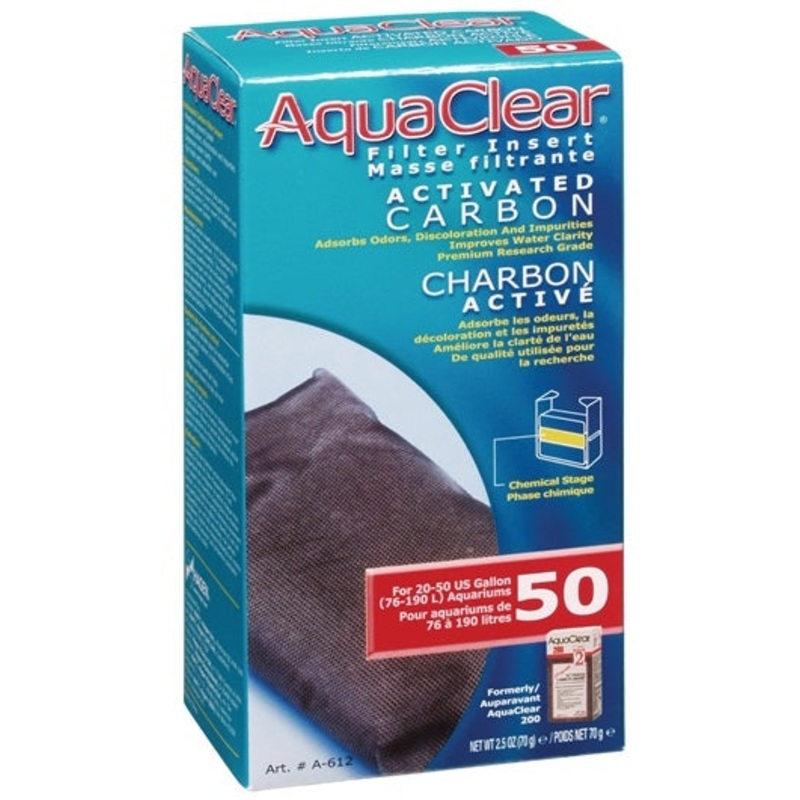 AquaClear 50 Activated Carbon Filter Insert - 1 pack