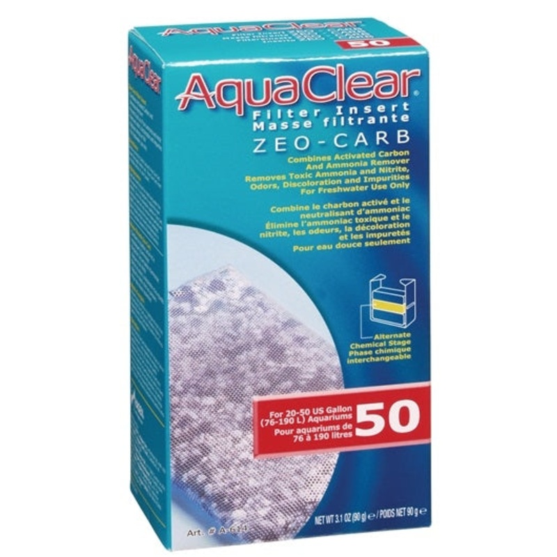 AquaClear 50 Zeo-Carb Filter Insert - 1 pack