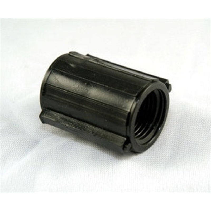 PVC Marlex Coupling TxT Black - 1/2 Inch