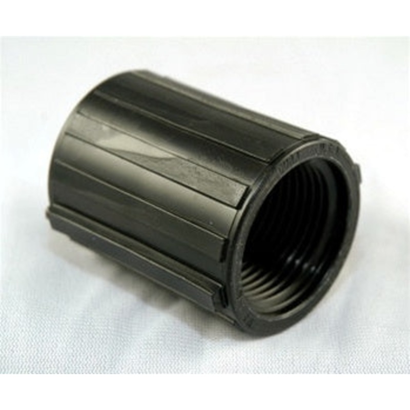 PVC Marlex Coupling TxT Black - 1 Inch