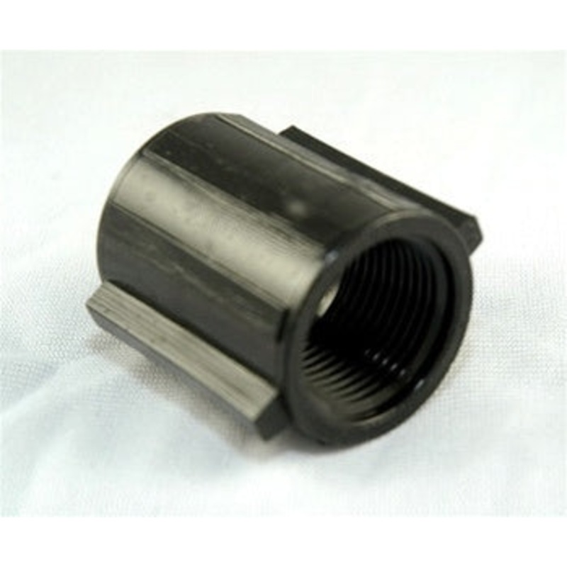 PVC Marlex Coupling TxT Black - 3/4 Inch