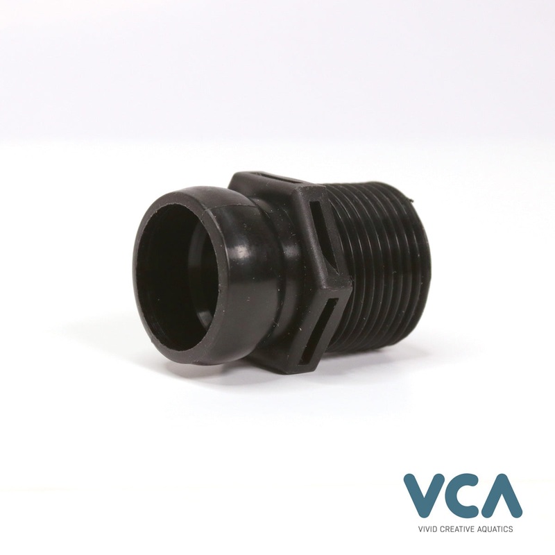 Vivid Creative Aquatics Jumbo 1in NPT Connector  Modular Hose Adapter