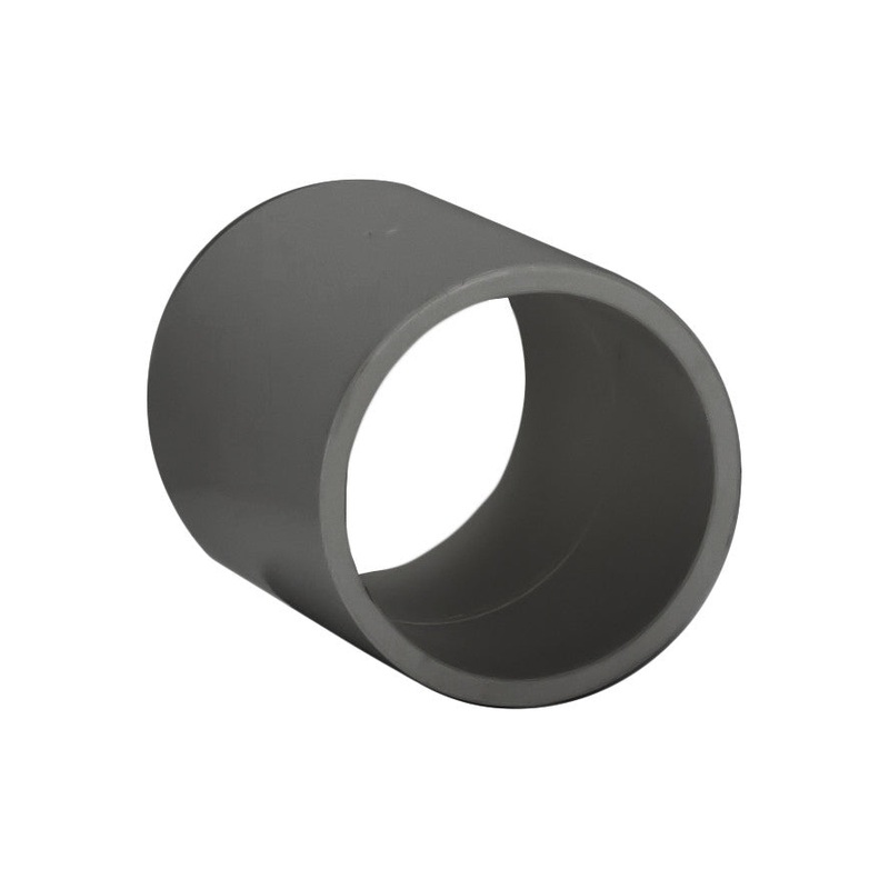 PVC External Coupling Schedule 80 - 1 1/4 Inch Grey