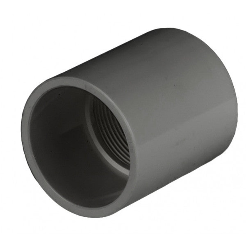 PVC Female Adapter SxT Grey - 1 1/2 Inch