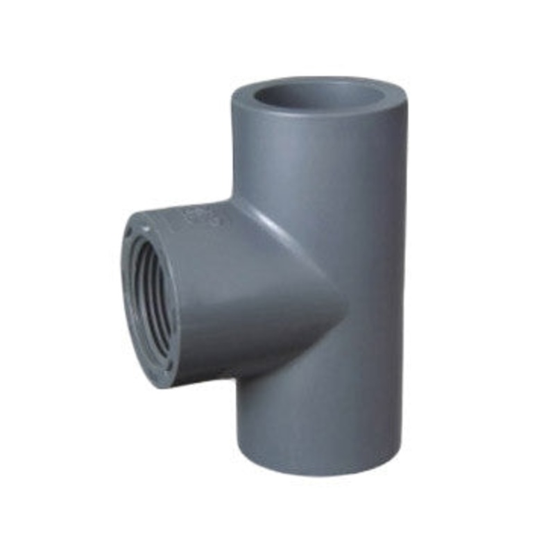 PVC Female Thread Tee SxT - 1 Inch Grey