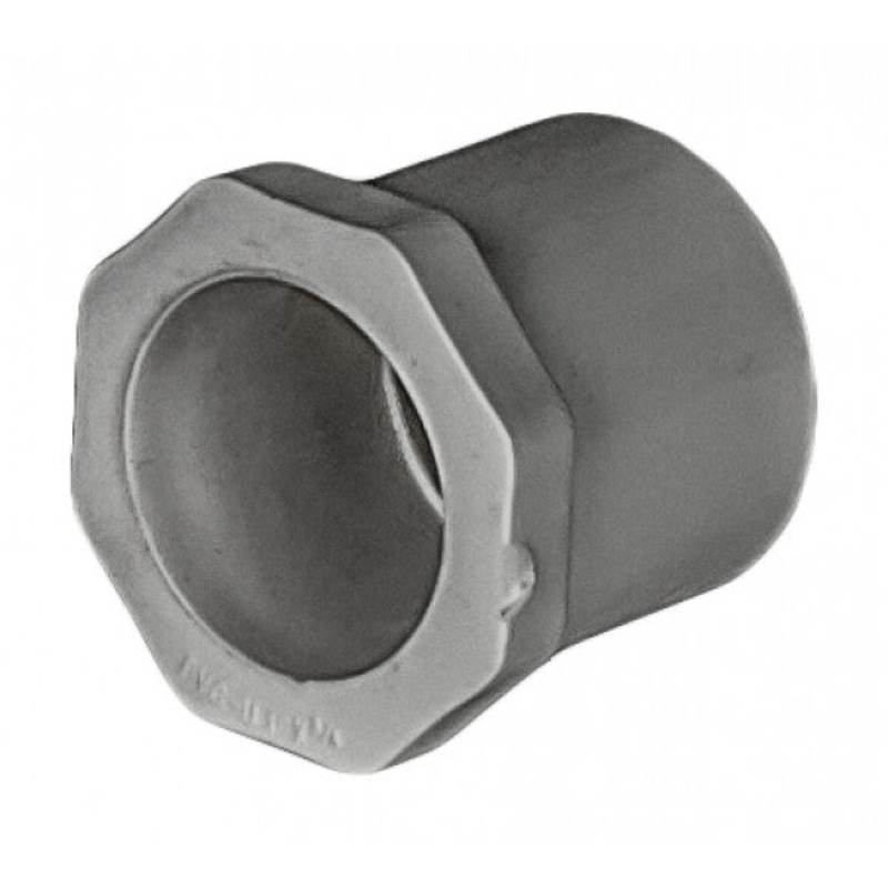 PVC Reducer Bushing - Schedule 80 - Grey - Spigot x Socket - 1 Inch to 3/4 Inch