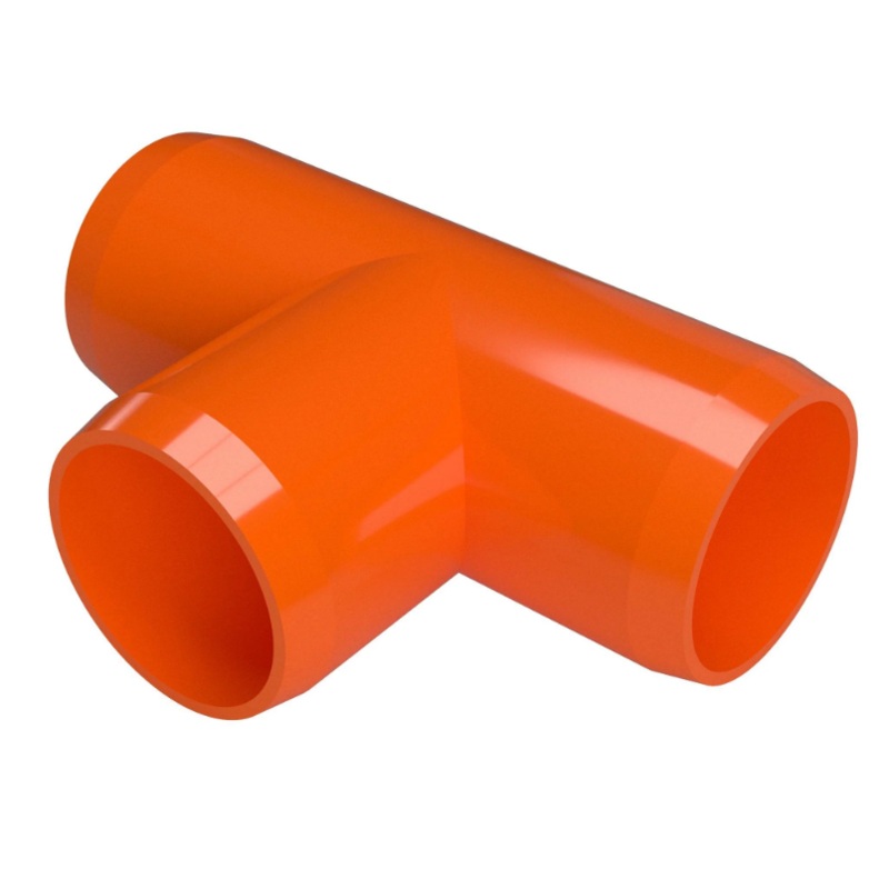 PVC Tee Schedule 40 - 1 Inch Orange