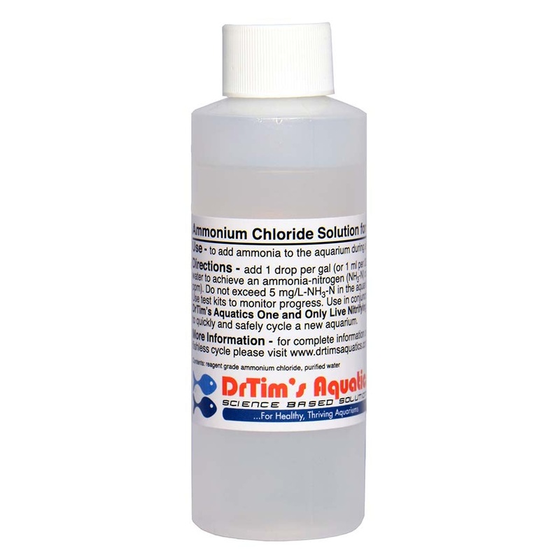 DrTim's Ammonium Chloride Solution for Fishless Cycling - 8oz